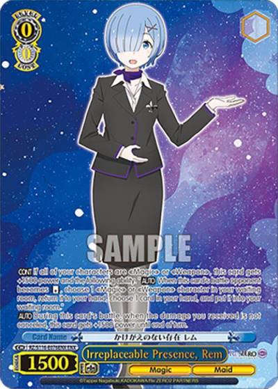 Irreplaceable Presence Rem ENX RZ/S116-E076ENX Re:ZERO -Starting Life in Another World- Vol.3 Card