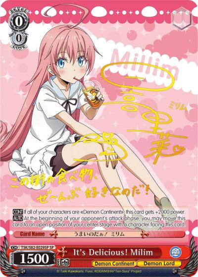 Its Delicious Milim SP TSK/S82-E029SP SP That Time I Got Reincarnated as a Slime Vol.2 Card