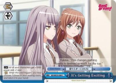 Its Getting Exciting BD/WE35-E48 C Poppin’Party x Roselia Card