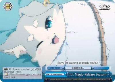 Its Magic Release Season RZ/S68-E098 CC Re:ZERO Memory Snow Card