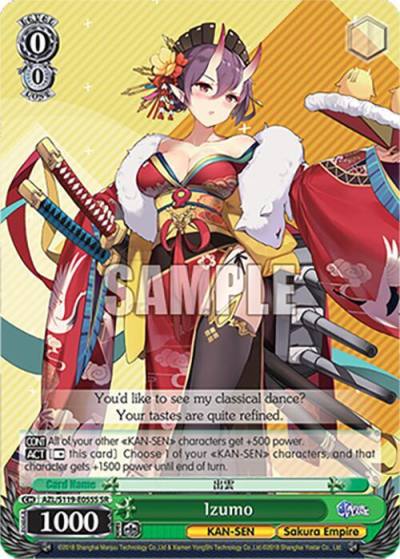 Izumo SR AZL/S119-E055S SR Azur Lane Vol. 2 Card