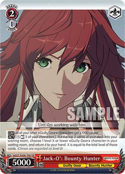 Jack O Bounty Hunter GGST/SX06-T08 TD Guilty Gear -Strive- Card