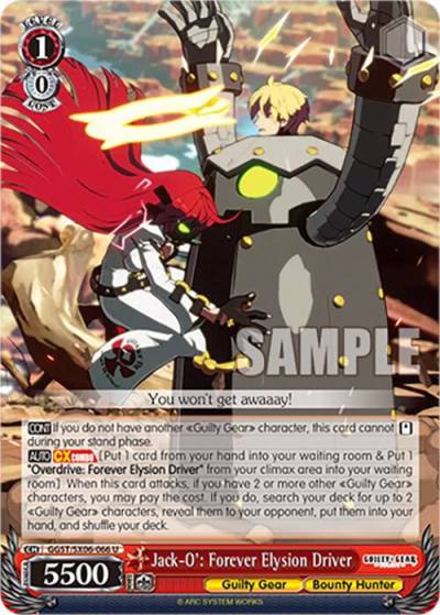 Jack O Forever Elysion Driver GGST/SX06-066 U Guilty Gear -Strive- Card