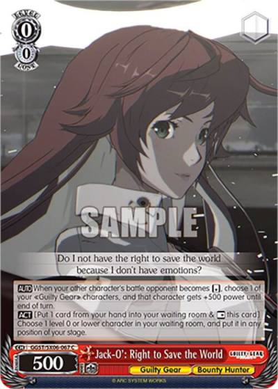 Jack O Right to Save the World GGST/SX06-067 C Guilty Gear -Strive- Card
