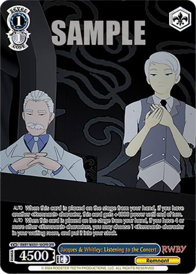 Jacques and Whitley Listening to the Concert OFR RWBY/WXE01-50OFR OFR RWBY Premium Booster Card