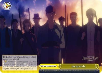 Jaegerists AOT/SX04-023 CC Attack On Titan: Final Season Card