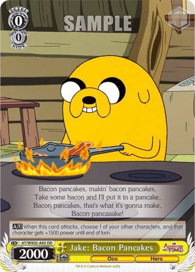 Jake Bacon Pancakes AT/WX02-A02 Adventure Time Card
