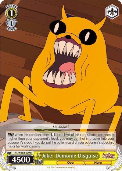 Jake Demonic Disguise AT/WX02-009 R Adventure Time Card