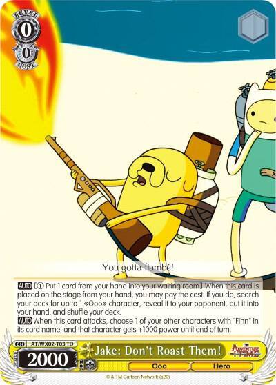 Jake Dont Roast Them AT/WX02-T03 TD Adventure Time Card