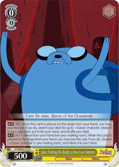 Jake Finding His Buddy a New Love Interest AT/WX02-015 U Adventure Time Card