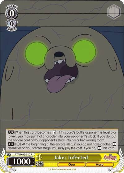 Jake Infected AT/WX02-010 R Adventure Time Card