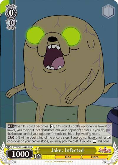 Jake Infected SR AT/WX02-010S SR Adventure Time Card