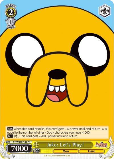 Jake Lets Play AT/WX02-102 PR Adventure Time Card
