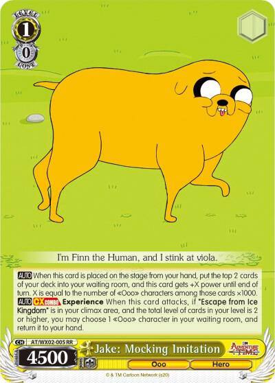 Jake Mocking Imitation AT/WX02-005 RR Adventure Time Card