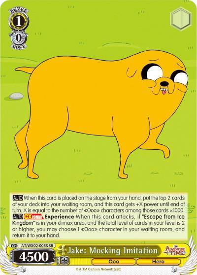 Jake Mocking Imitation SR AT/WX02-005S SR Adventure Time Card