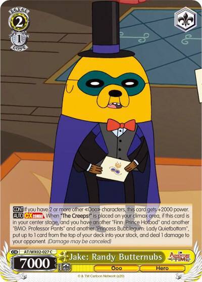Jake Randy Butternubs AT/WX02-027 C Adventure Time Card
