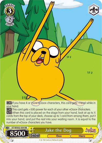 Jake the Dog AT/WX02-004 RR Adventure Time Card