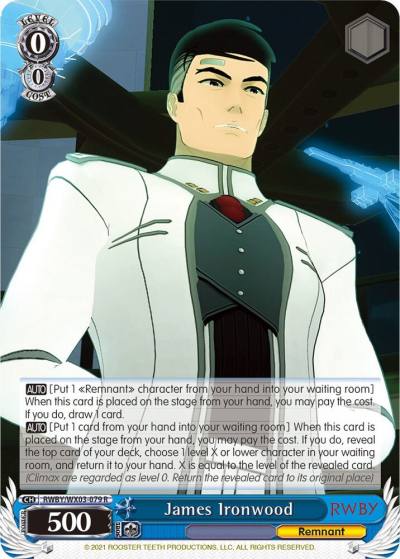 James Ironwood RWBY/WX03-079 R RWBY Card
