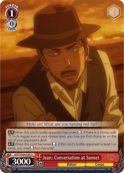 Jean Conversation at Sunset AOT/SX04-055 U Attack On Titan: Final Season Card