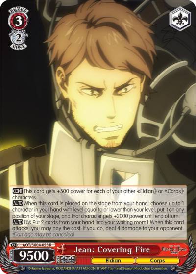 Jean Covering Fire AOT/SX04-053 R Attack On Titan: Final Season Card