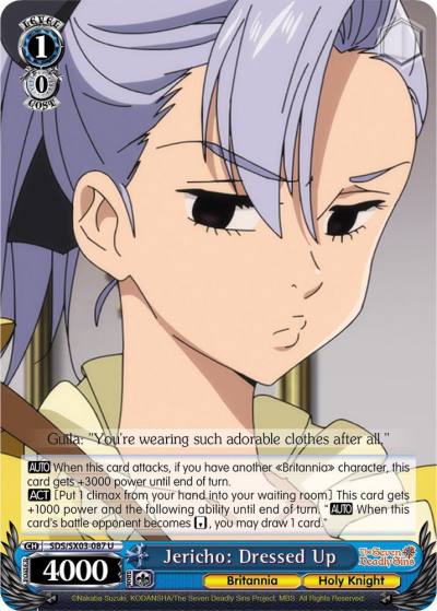 Jericho Dressed Up SDS/SX03-087 U The Seven Deadly Sins Card