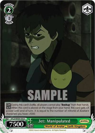 Jet Manipulated ATLA/WX04-042 C Avatar: The Last Airbender Card