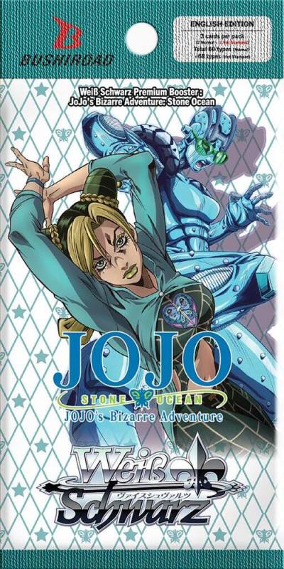 JoJos Bizarre Adventure Stone Ocean Premium Booster Pack JoJo's Bizarre Adventure: Stone Ocean Premium Booster Card