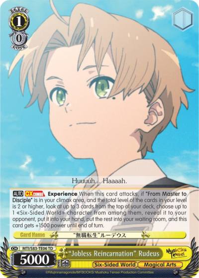 Jobless Reincarnation Rudeus MTI/S83-TE06 TD Mushoku Tensei: Jobless Reincarnation Card