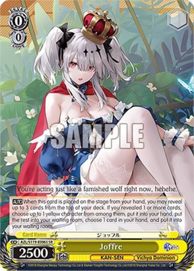 Joffre SR AZL/S119-E006S SR Azur Lane Vol. 2 Card