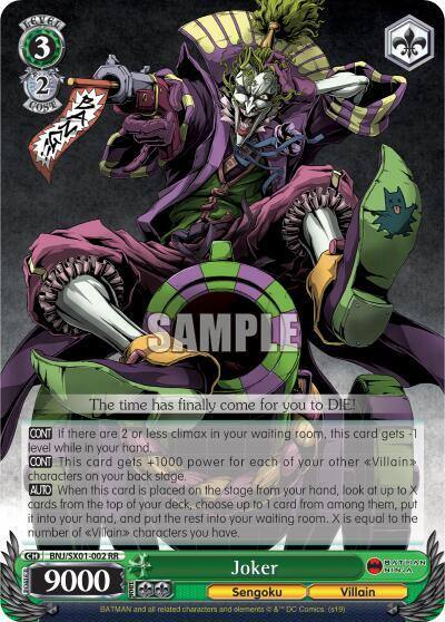 Joker BNJ/SX01-002 RR Batman Ninja Card