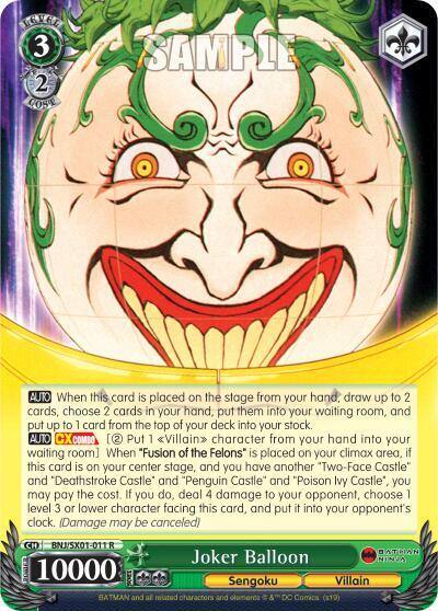 Joker Balloon BNJ/SX01-011 R Batman Ninja Card