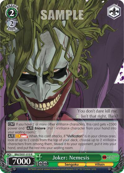 Joker Nemesis BNJ/SX01-010 R Batman Ninja Card