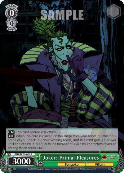 Joker Primal Pleasures BNJ/SX01-006 R Batman Ninja Card