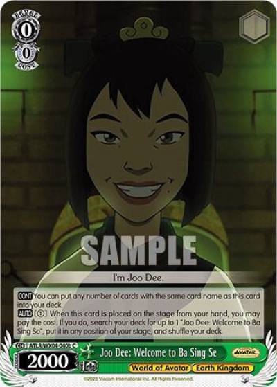Joo Dee Welcome to Ba Sing Se b ATLA/WX04-040b C Avatar: The Last Airbender Card