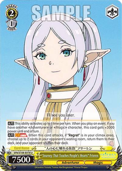 Journey That Touches Peoples Hearts Frieren SFN/S108-E018 U Frieren: Beyond Journey’s End Card