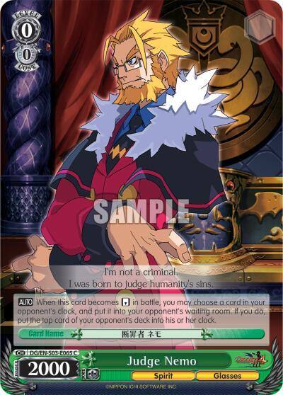 Judge Nemo DG/EN-S03-E065 C Disgaea Card
