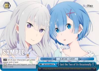Just the Two of Us Occasionally RZ/S55-E096 CR Re:ZERO Vol.2 Card