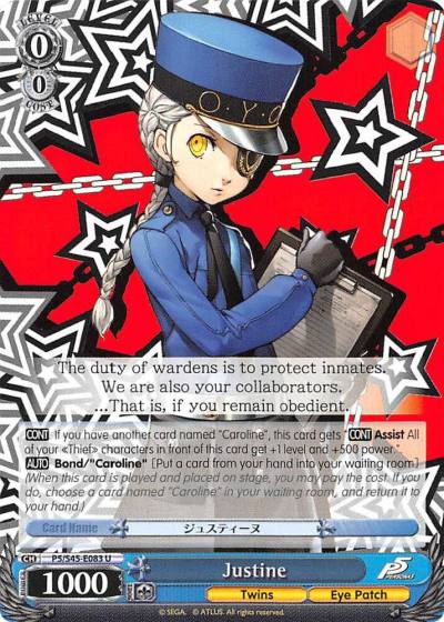 Justine P5/S45-E083 U Persona 5 Card