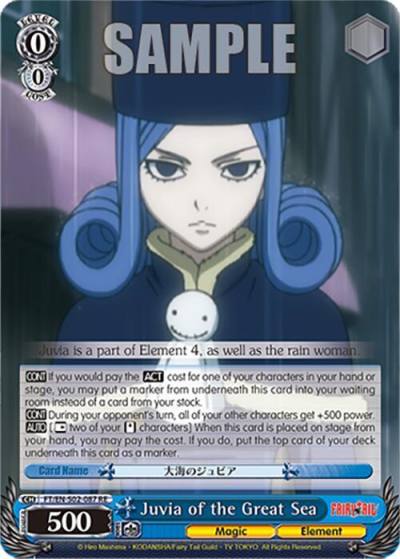 Juvia of the Great Sea FT/EN-S02-087 C RE Fairy Tail Chronicle Set Card