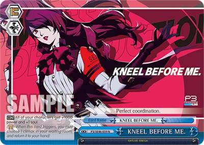 KNEEL BEFORE ME P3/SE46-E59N Persona 3 Reload Premium Booster Card