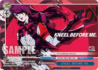 KNEEL BEFORE ME PER P3/SE46-E59PERPER Persona 3 Reload Premium Booster Card