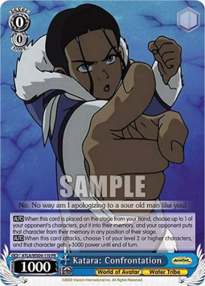 Katara Confrontation ATLA/WX04-110 PR Avatar: The Last Airbender Card