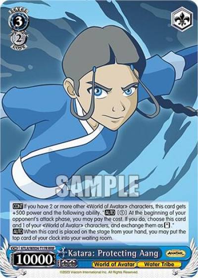 Katara Protecting Aang RRR ATLA/WX04-T17R RRR Avatar: The Last Airbender Card