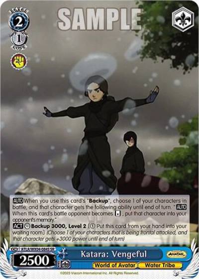 Katara Vengeful SR ATLA/WX04-084S SR Avatar: The Last Airbender Card