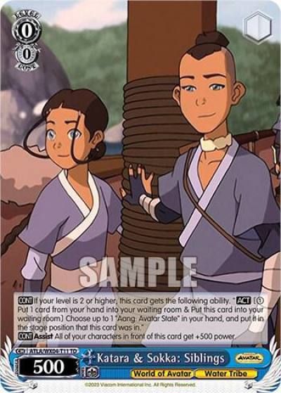 Katara and Sokka Siblings ATLA/WX04-T11 TD Avatar: The Last Airbender Card