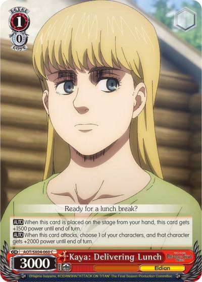 Kaya Delivering Lunch AOT/SX04-060 C Attack On Titan: Final Season Card