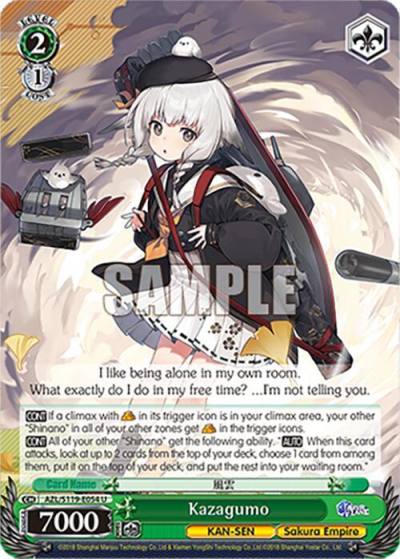 Kazagumo AZL/S119-E054 U Azur Lane Vol. 2 Card