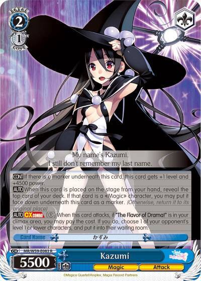 Kazumi MR/W59-E083 R Magia Record: Puella Magi Madoka Magica [Side Story] (Mobile) Card