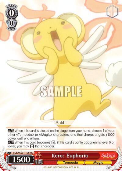 Kero Euphoria CCS/WX01-T08 TD Cardcaptor Sakura: Clear Card Card