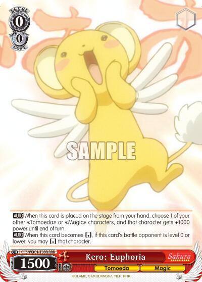 Kero Euphoria RRR CCS/WX01-T08R RRR Cardcaptor Sakura: Clear Card Card